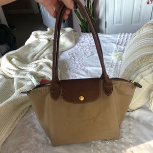 Longchamp tan medium bag